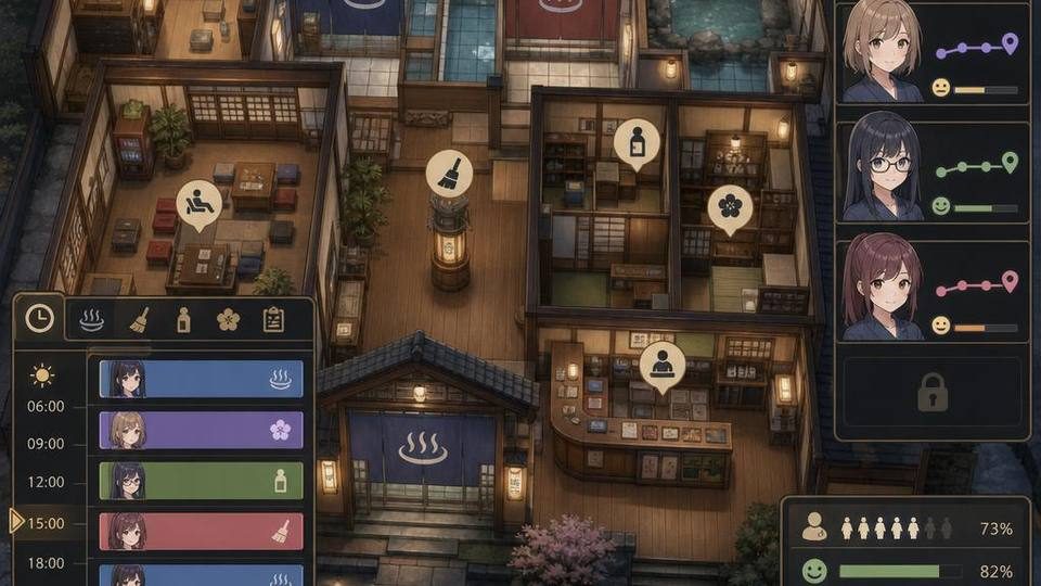 背德浴场 角色养成 实机截图 1